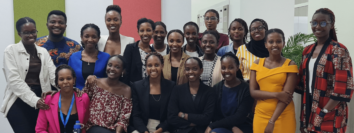 Group of women participants in Microsoft Leap Program